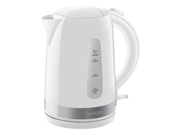 Sencor SWK 1748WH, 1,7 l, 2200 W, Hvit, Plast, Vannivåindikator, Overopphetingsbeskyttelse