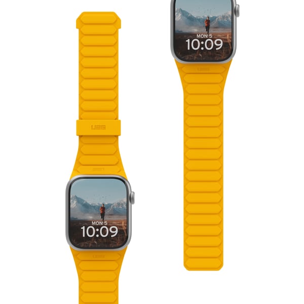 Urban Armor Gear 194161118240, Kellon hihna, Apple, Watch Series 1-3 42mm, Series 4-6 & SE 44mm, Series 7-9 45mm, Ultra 1-2 49mm., Silikoni
