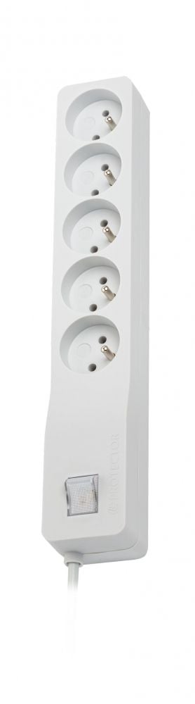 LESTAR ZX 510 - Strømstødsbeskytter - AC 230 V - 2300 Watt - output-stikforbindelser: 5 - 1.5 m ledning - grå