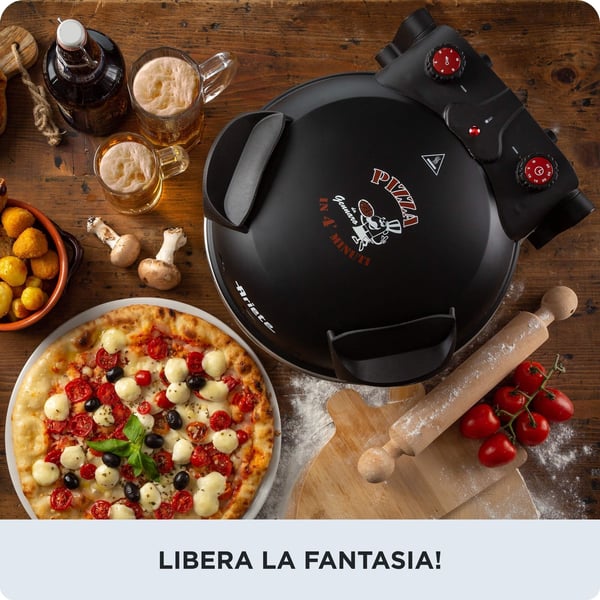 Ariete 0917 - Pizzaovn - 1.2 kW - svart