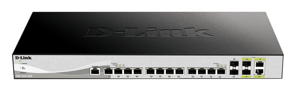 D-Link DXS 1210-16TC - Switch - smart - 12 x 10GBase-T + 2 x SFP+ + 2 x kombo 10 Gigabit SFP+ - rackmonterbar