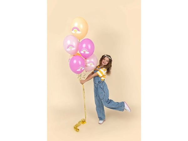 PartyDeco SB14P-339-000-6, Lekeballong, Folie, Flerfarget, Bilde, Bursdag, Universell