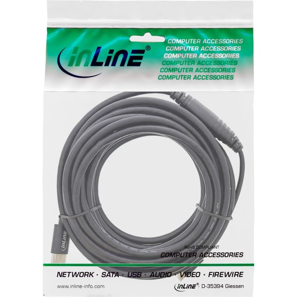 InLine 64111, 1 m, USB Type-C, HDMI, Hankjønn, Hankjønn, Gull