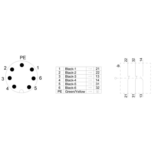 Siemens 3SE51150QV101AD1 3SE5115-0QV10-1AD1 Turvarajakytkin 6 A IP65 1 kpl
