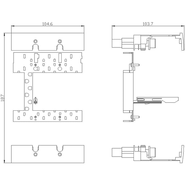 Siemens 3VA9123-0KP10 effektkontakt-tilbehør 1 stk