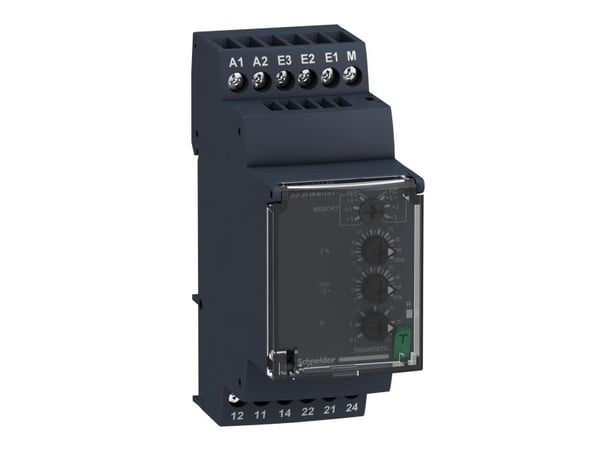 SCHNEIDER ELECTRIC Mittausreleen virta 2C/O 0,3-15A 24-240V22,5 mm. 8A kuormitus, LED, testipainike ja aika