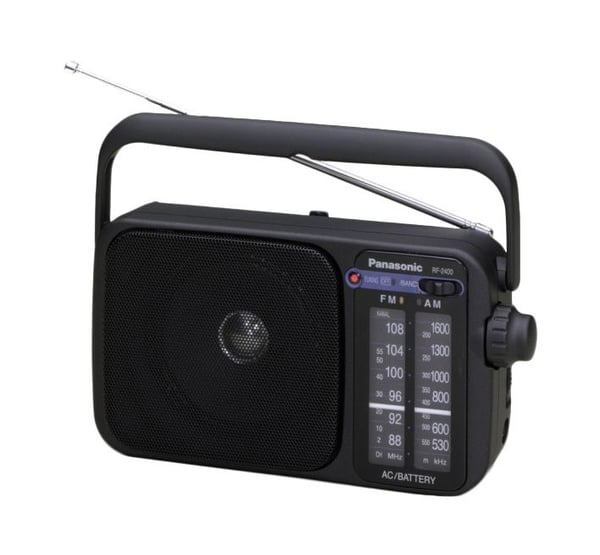 Panasonic RF-2400DEG-K AM/FM-radio, sort