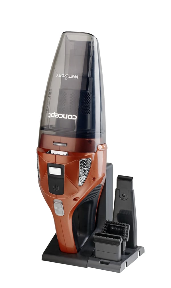 Concept VP4360, Kuiva ja märkä, HEPA, Musta, Ruskea, 0,45 L, 0,15 L, Akku
