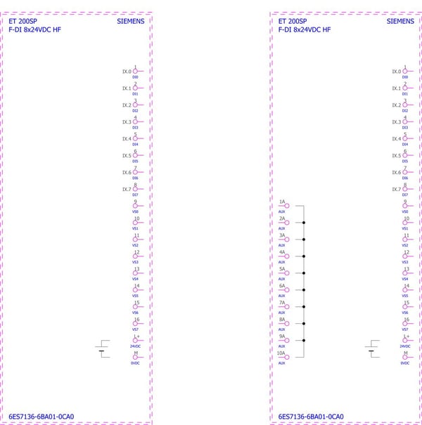Elektroniikkamoduuli ET 200SP, F-DI 8X24VDC HF