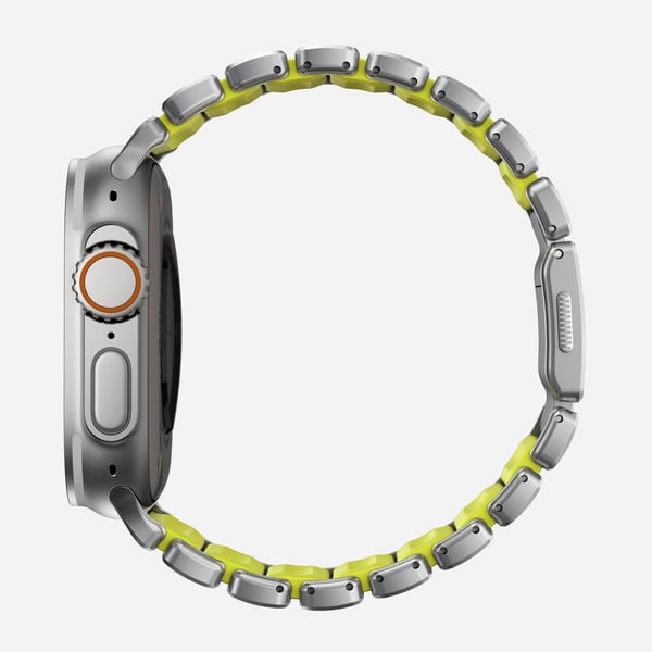 Nomad Stratos Band, Band, Smartwatch, Självtorkning, Apple, Ultra 1-11 and SE, Titan