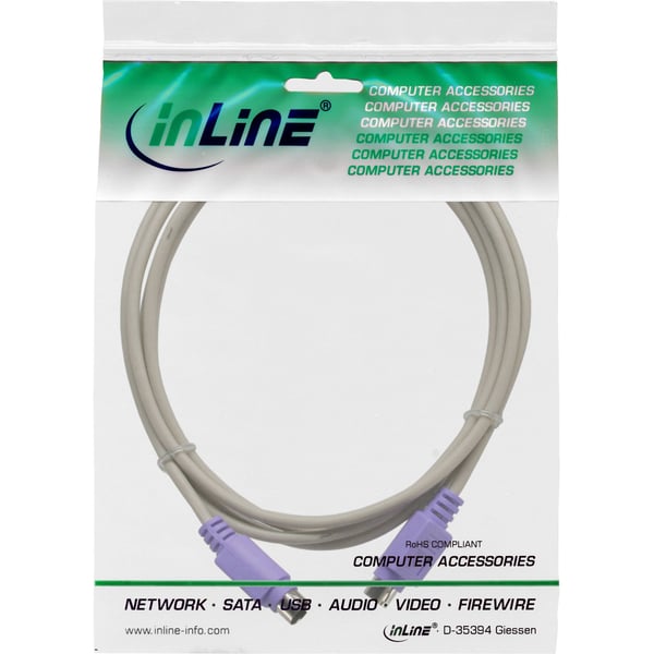 InLine 13332V, 2 m, Hanstik, Beige