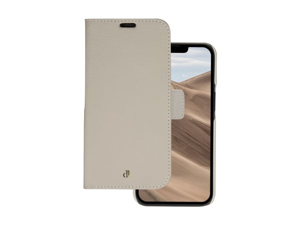dbramante1928 New York, Lompakkokotelo, Apple, iPhone 14 Max, 17 cm (6.7"), Hiekka