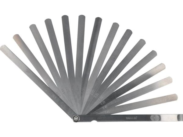 YATO spaltefølemåler 200 mm 14-blads, 0,05–0,5 mm
