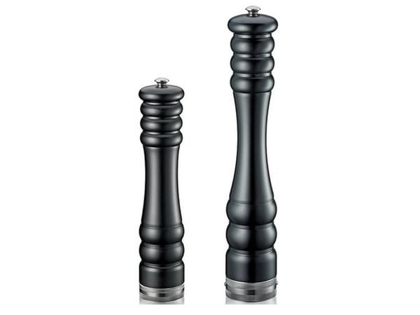Zassenhaus München, Musta, Ruostumaton teräs, Puu, Pippuri, Keraaminen, 64 mm, 64 mm, 64 mm