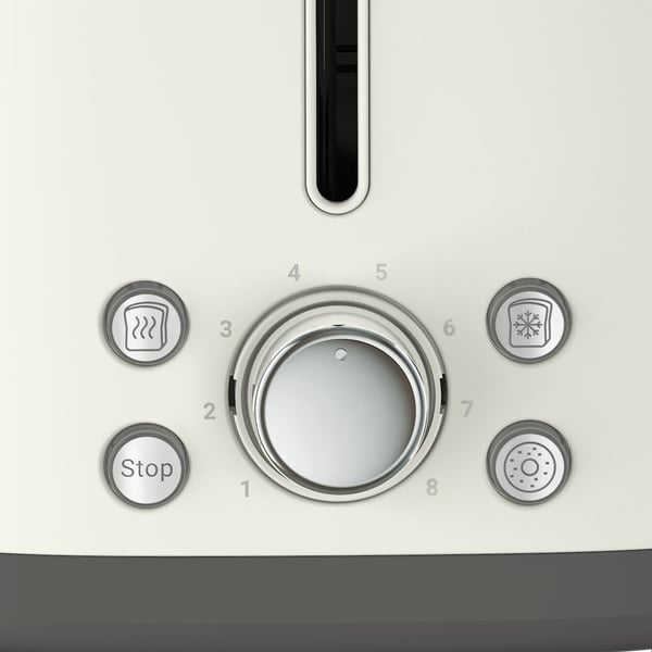 Tefal Collection TT720AE0, 2 skiver, Hvit, Rise, Knapper, Rotasjon, 850 W, 220 - 240 V