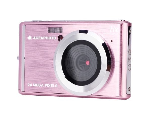 AgfaPhoto Compact DC5500, 24 MP, 5600 x 4200 pikseliä, CMOS, HD, Vaaleanpunainen