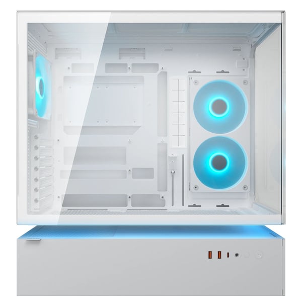 COUGAR CFV235 Midi Tower-datorchassi ATX, CEB, micro ATX, Mini-ITX, glas, vit