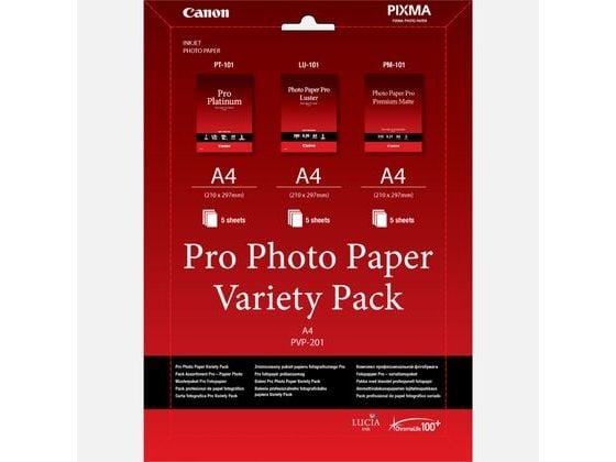 Canon Pro Variety Pack PVP-201 - A4 (210 x 297 mm) 15 ark fotopapirsett