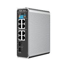 Ruijie Reyee RG-NIS2100-8GT2SFP-HP| Teollisuuden hallittu kytkin, 10 porttia, 8xGE, 1xPoE++, 7xPoE+, 300W, 2xSFP, L2, Cloud