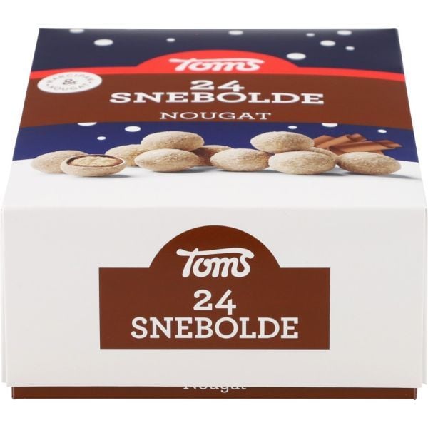 Toms Snowballs Nougat 372g med 24 bitar.
