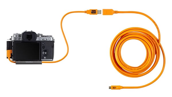 Tether Tools CUCRT02-ORG, 0,5 m, USB A, USB C, USB 3.2 Gen 1 (3.1 Gen 1), 5 Gbit/s, Orange