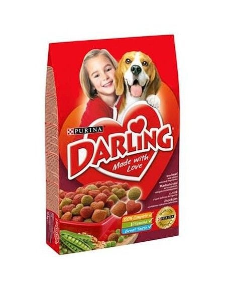 Purina Darling, Vuxen, Alla raser, Nötkött, Grönsaker, 15 kg
