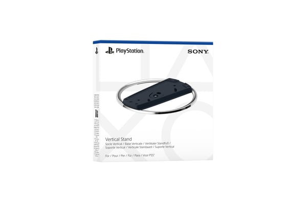 Sony PS5 Slim vertikalstativ, svart/krom