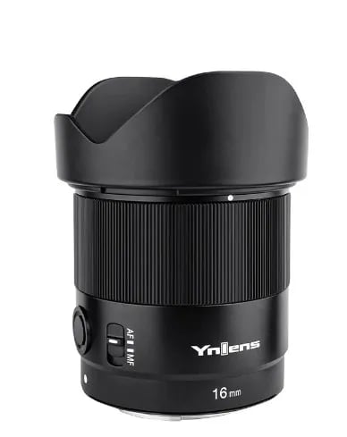 Yongnuo YN16mm F1.8S DA DSM, vakio-objektiivi, 10/8, 16 - 16 mm, Sony E, automaattitarkennus