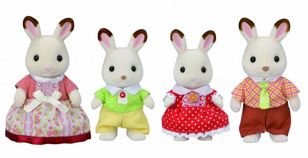 Sylvanian Families Chocolate Rabbit Family