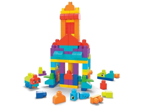 MEGA BLOKS Bigger Building Bag-byggesett med 150 store byggeklosser, Byggeklosser, 1 år, Plast, 150 stykker, 2,14 kg