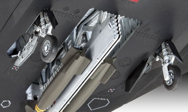 Revell 03899, Luftfarkostmodell med fast vinge, Monteringssats, 1:72, F-117 Stealth Fighter, 37 styck, 10 År