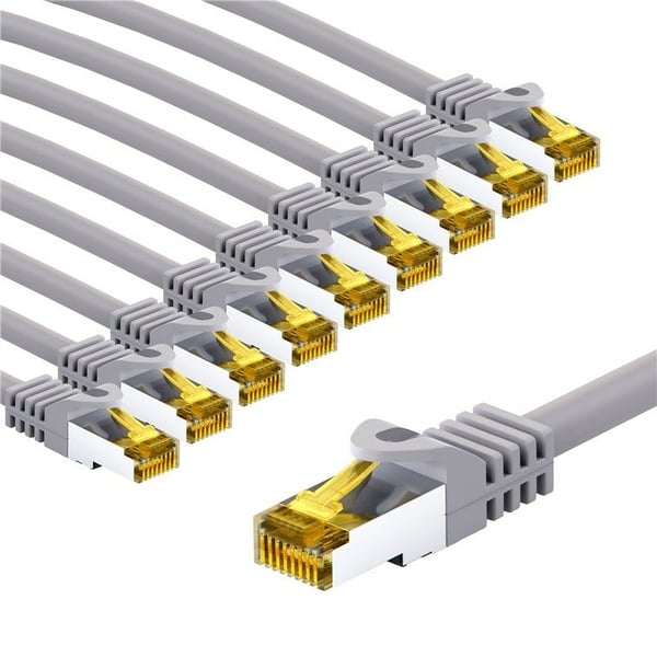 Goobay 69516, 2 m, Cat7, S/FTP (S-STP), RJ-45, RJ-45, Grå