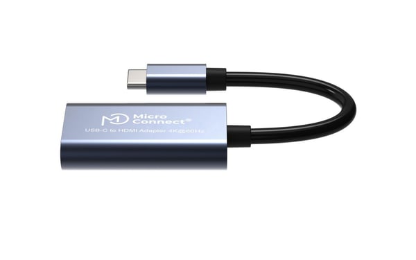 MicroConnect - Ekstern videoadapter - USB-C 3.1 - HDMI - sølv
