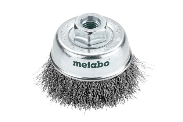 Metabo 623715000, Kuppiharja, 7,5 cm, Mikä tahansa tuotemerkki, Hopea, M14, 0,3 mm