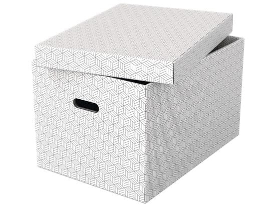 Esselte - Gaveeske - stor - 51 cm x 35.5 cm x 30.5 cm - hvit - pakke av 3