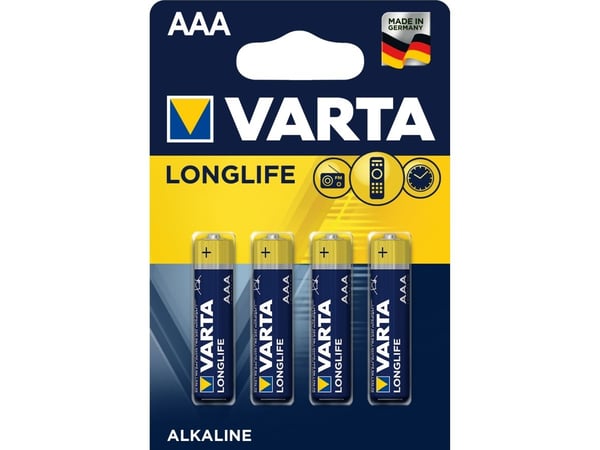Varta Longlife Extra - Paristot 4 x AAA / LR03 - Alkalisk