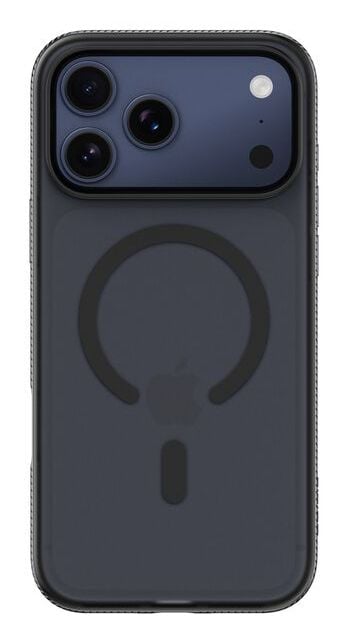 Belkin SheerForce Grip Series - Baksidedeksel for mobiltelefon - MagSafe-samsvar - laget av resirkulerte materialer - svart - for Apple iPhone 17 P...