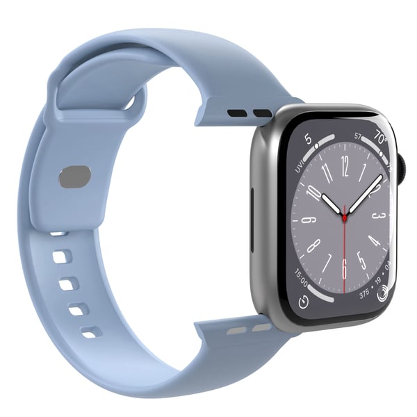 PURO PUICNAW44LBLUE, Yhtye, Älykello, Sininen, Apple, Apple Watch, Silikoni