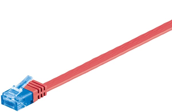 Goobay CAT6a U/UTP 2m, 2 m, Cat6a, U/UTP (UTP), RJ-45, RJ-45, Rød