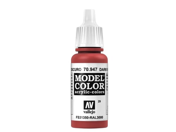 Vallejo 70.947, Vermilion, Matte, Flaske