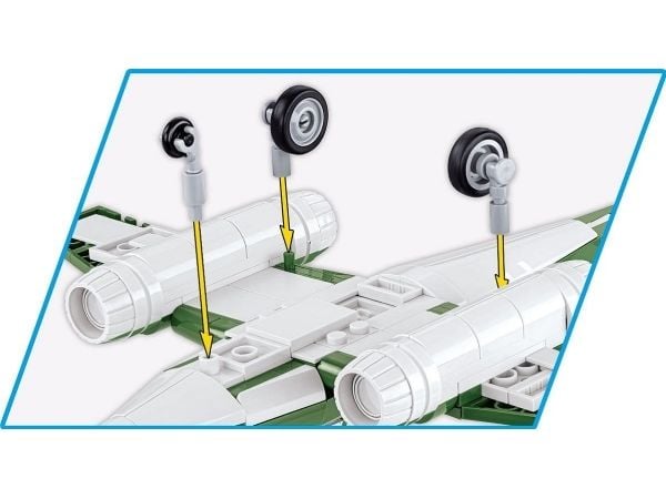 COBI Messerschmitt Me262, Rakennuspalikat, 7 vuosi/vuosia, 250 kpl