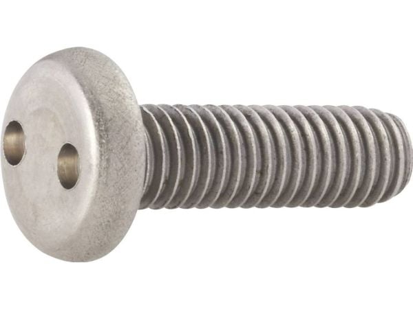TOOLCRAFT 88111 Linsskruvar M4 16 mm Dubbelhål Rostfritt stål 10 st