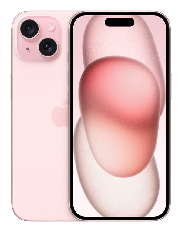 Apple iPhone 15 , 15,5 cm (6.1"), 2556 x 1179 piksler, 128 GB, 48 MP, iOS 17, Svart