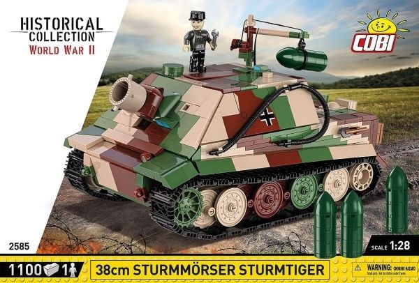 COBI 38 cm Sturmmörser Sturmtiger, Byggsats, 10 År, 1100 styck