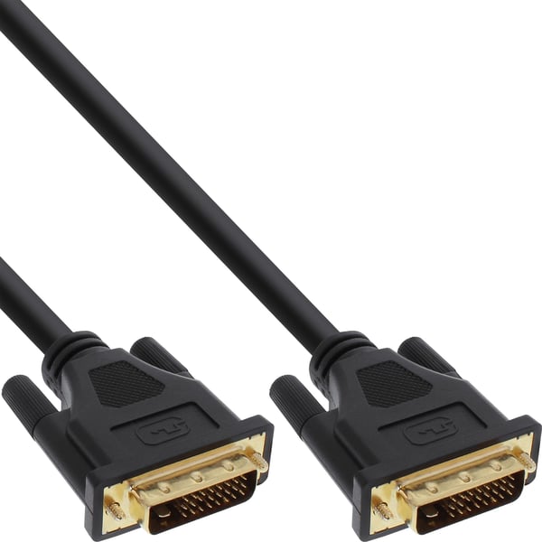 InLine 17772P, 2 m, DVI-D, DVI-D, Hankjønn, Hankjønn, Svart