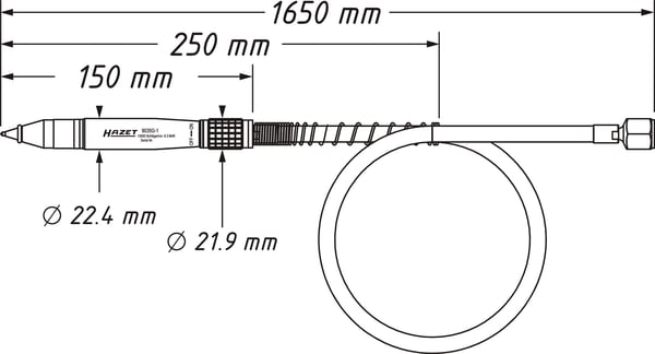 HAZET 9035G-1, Trykkluft