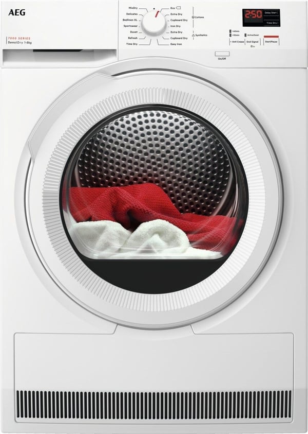 AEG 7000 Series TR702G84G Kondensertørketrommel - 8 kg.