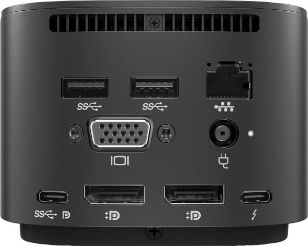 HP® | Thunderbolt Dock G4 - Dockingstasjon - HDMI, 2 x DP, Thunderbolt, USB-C - GigE, 2,5 GigE - 120 Watt - Sort