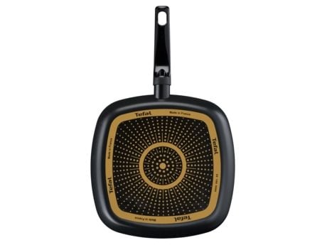 Tefal B55640, Firkant, Bradepande, Titaani, Alumiini, Thermo-Spot, Keramisk, Kaasu, Halogeeni