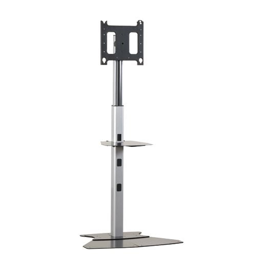 Chief Large Flat Panel Floor Stand Display Mount - For Displays 42-86" - Black - Stativ - teleskopisk - for flatpanel - aluminium - svart - plasser...